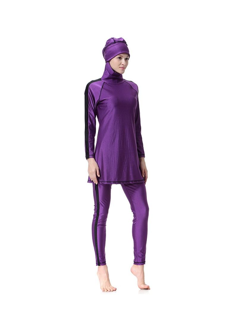 2-Piece Burkini Set Purple