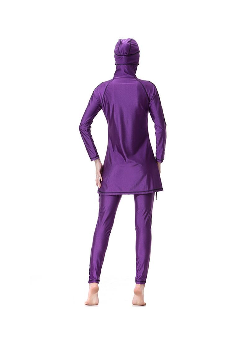 2-Piece Burkini Set Purple