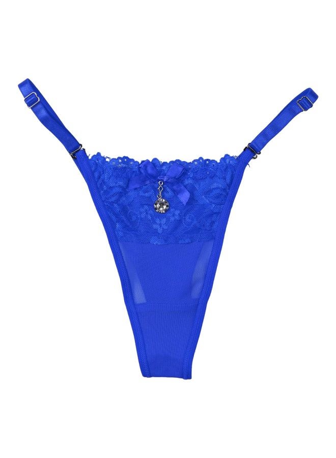 V-String Pantie Blue