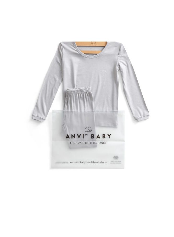 Bamboo Spandex Pajama 3T- Grey