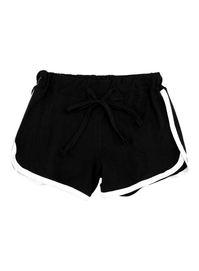 Mid Rise Shorts Black/White