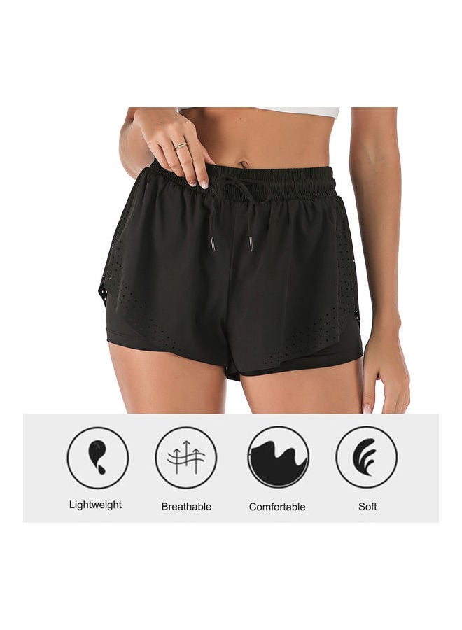 Comfortable Quick Dry Running Shorts Black