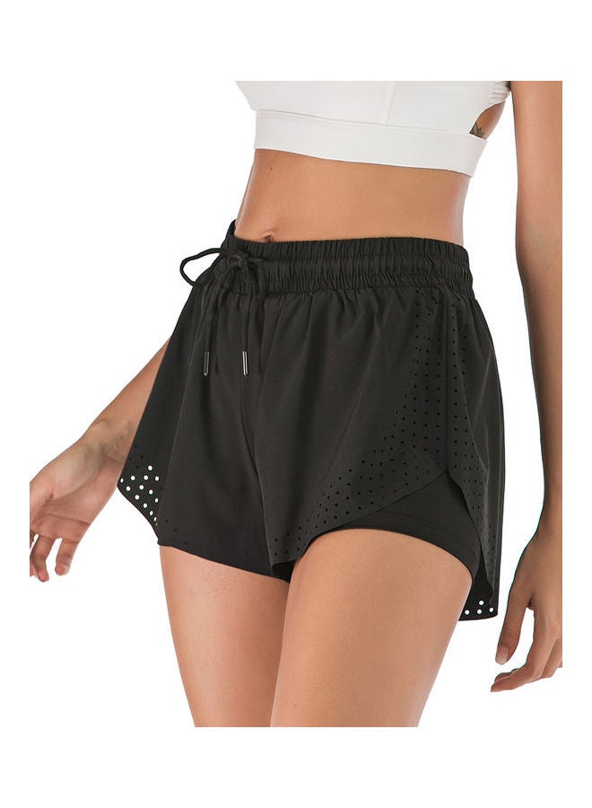 Comfortable Quick Dry Running Shorts Black