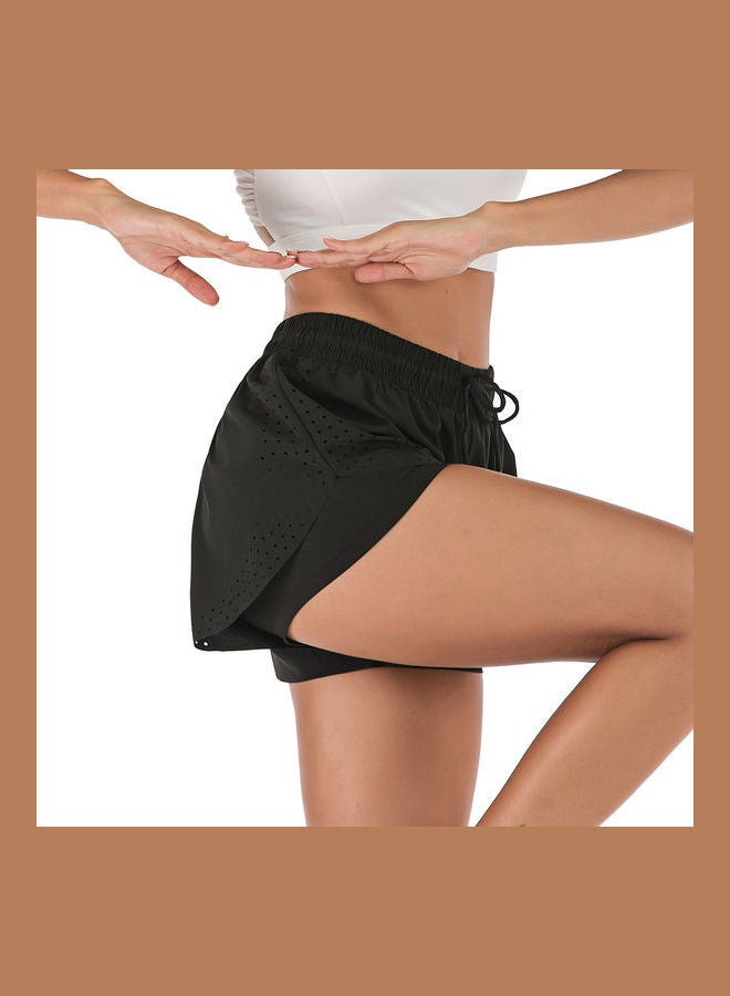 Comfortable Quick Dry Running Shorts Black