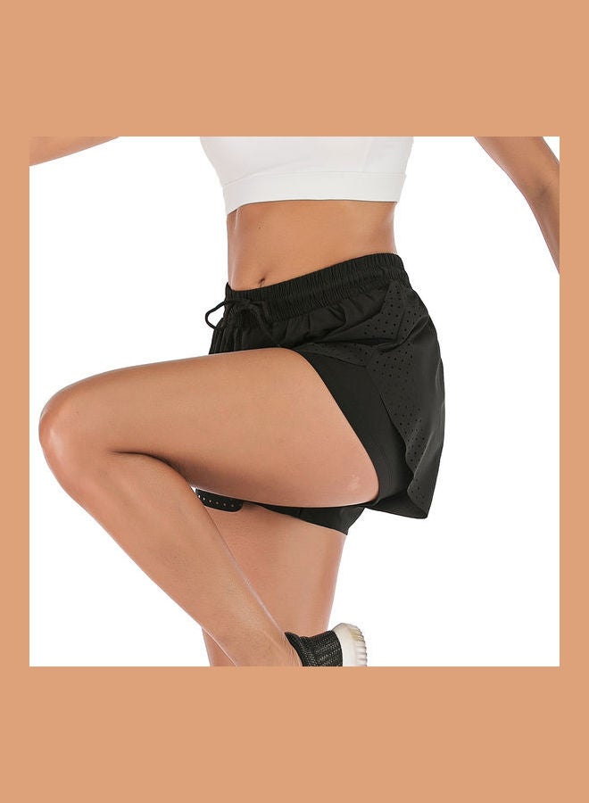 Comfortable Quick Dry Running Shorts Black