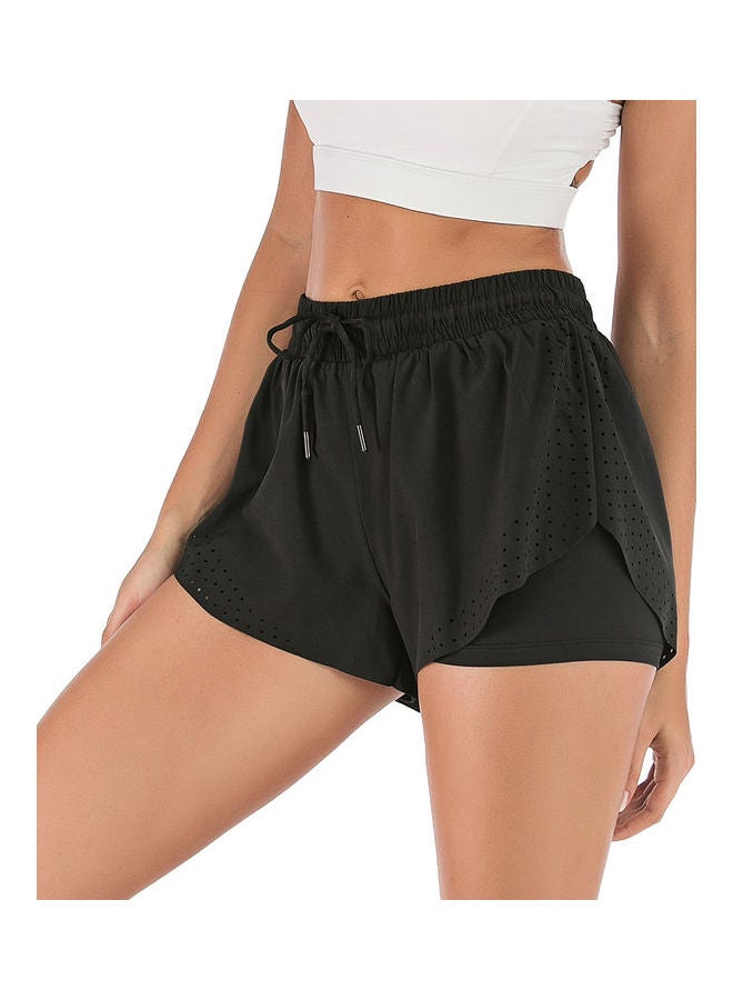 Comfortable Quick Dry Running Shorts Black