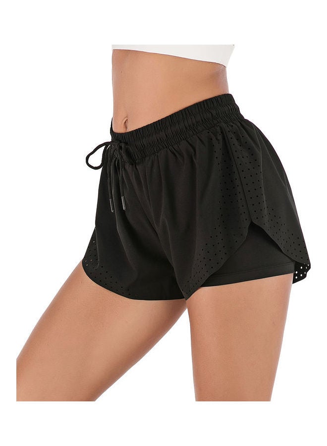 Comfortable Quick Dry Running Shorts Black