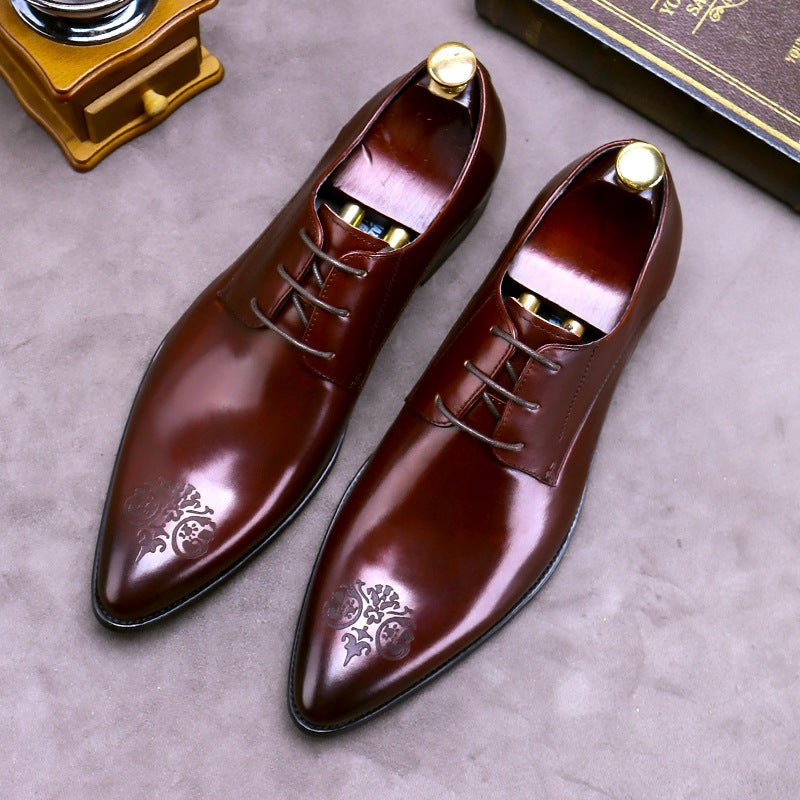 Business Wedding Shoes for MenBurgundy Burgundy