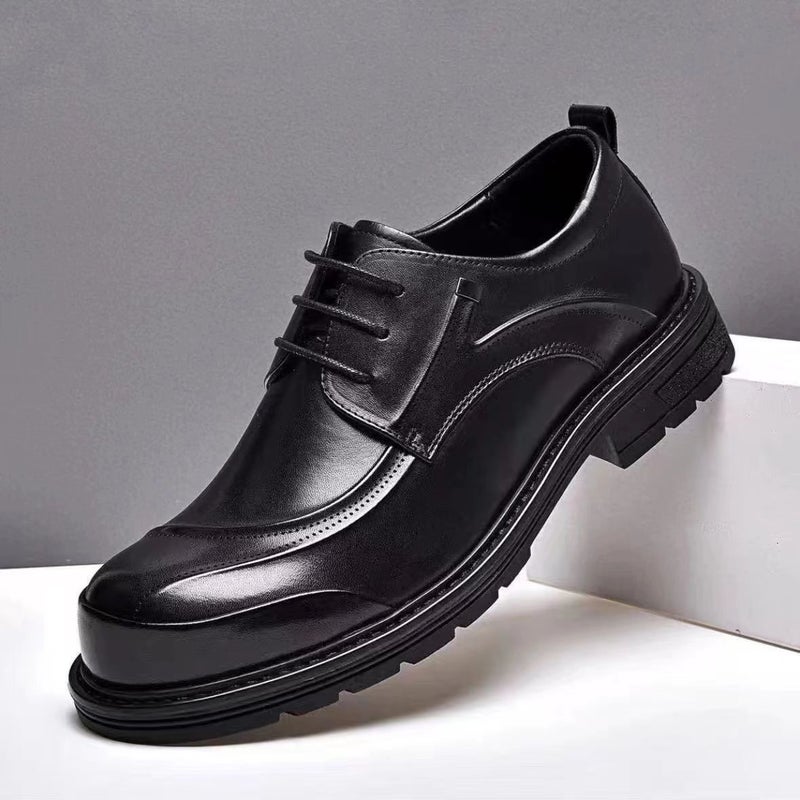 2024 Summer Mens Hollow-Out Business Casual Leather Shoes9068 single-layer shoes black 9068 single-layer shoes black