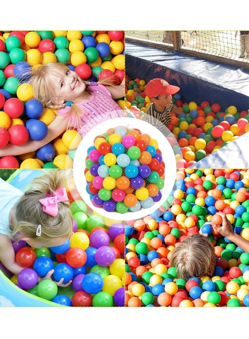 Colorful Ocean Balls,2.75 inch/7 cm Soft Balls for Ball Pit,Crush Proof Pit Balls BPA Free for Kids Toddler Play Toys Party Decoration, 100Pcs