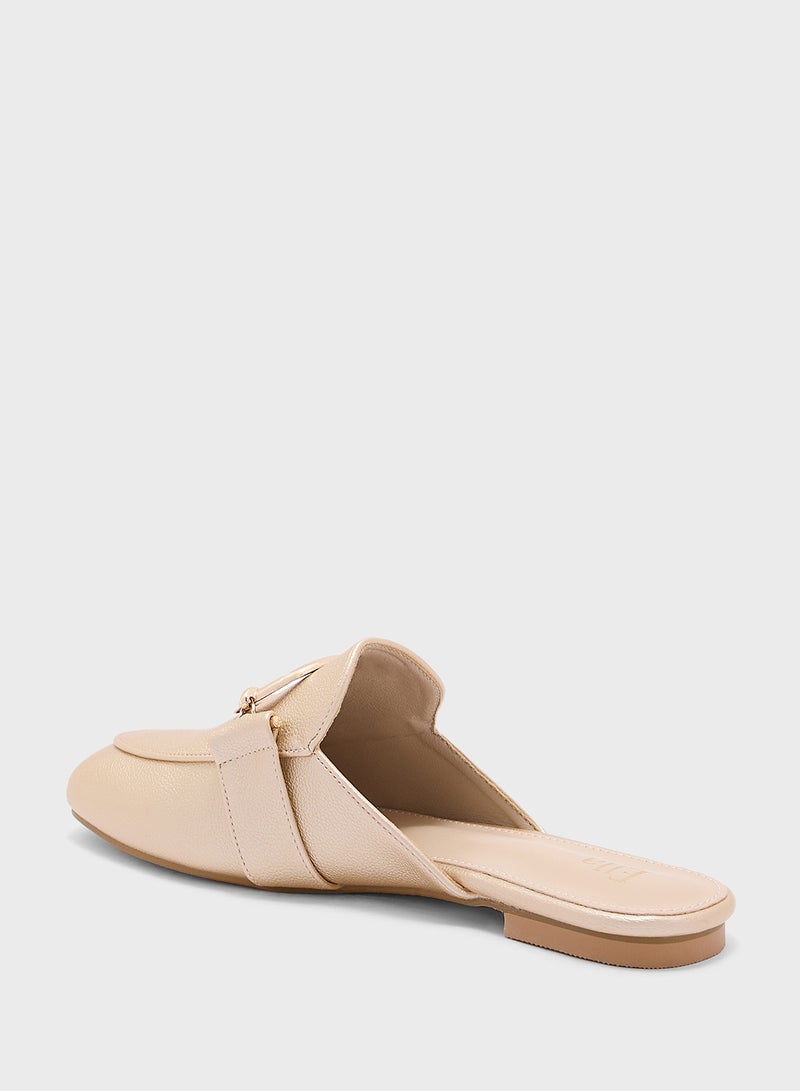 Oval Trim Detail Slip On Shoe