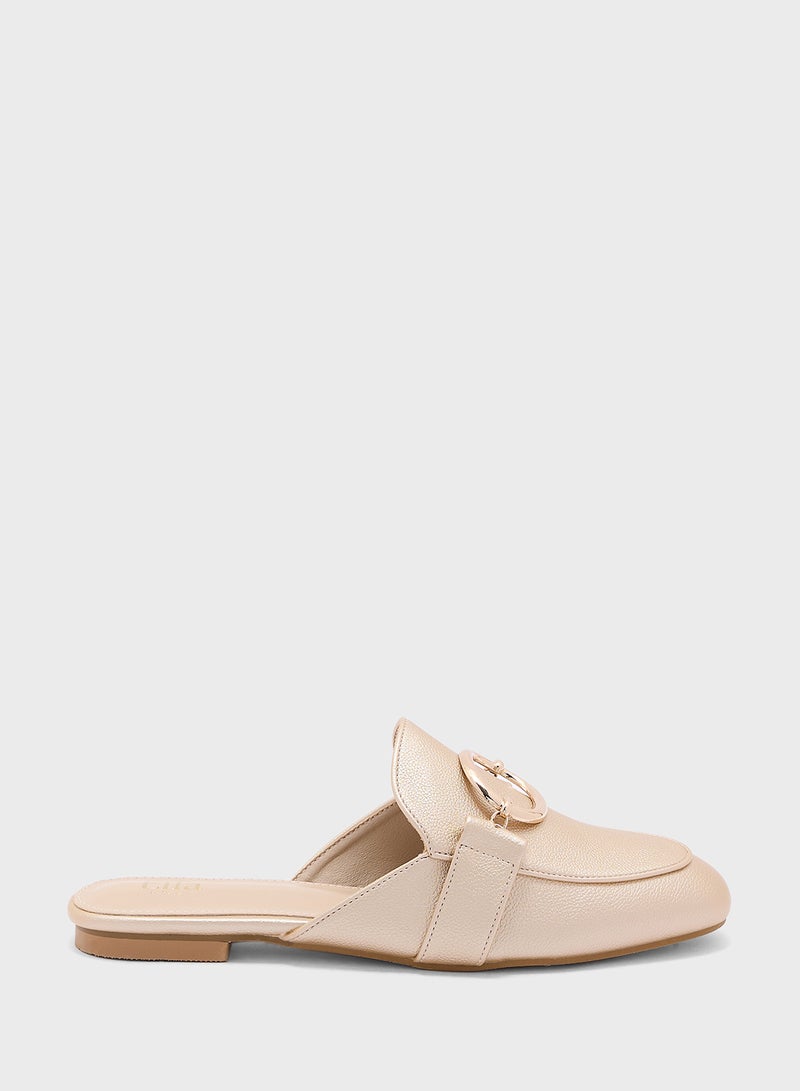 Oval Trim Detail Slip On Shoe