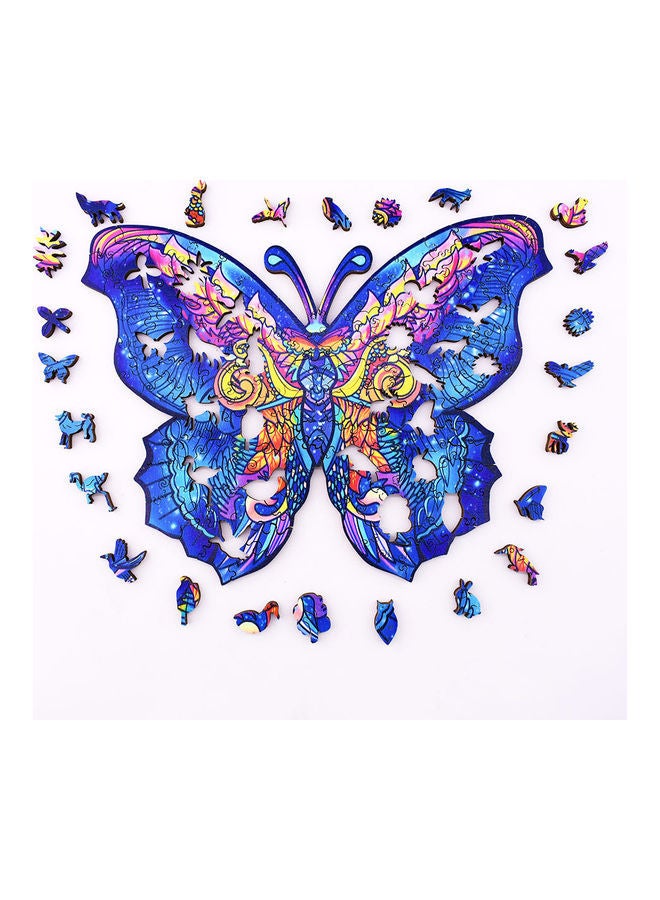 100-Piece Animal Shaped Wooden Jigsaw Puzzle