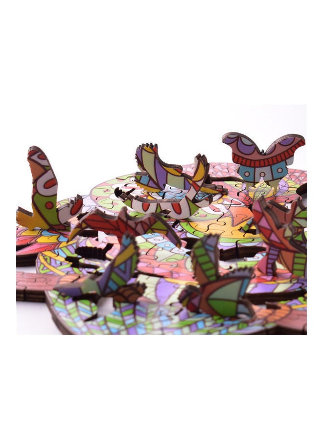 92-Piece Animal Shaped Wooden Jigsaw Puzzle Set