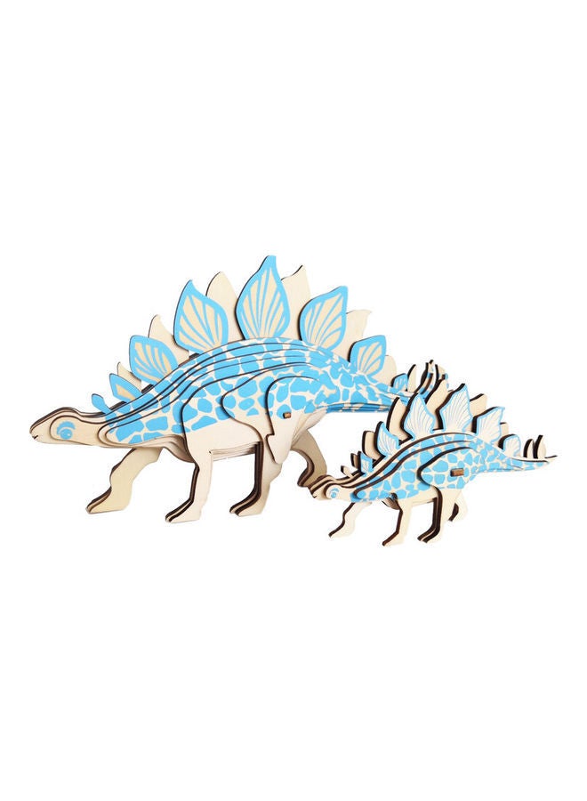 DIY 3D Wooden Puzzle Stegosaurus 34x21x0.9cm