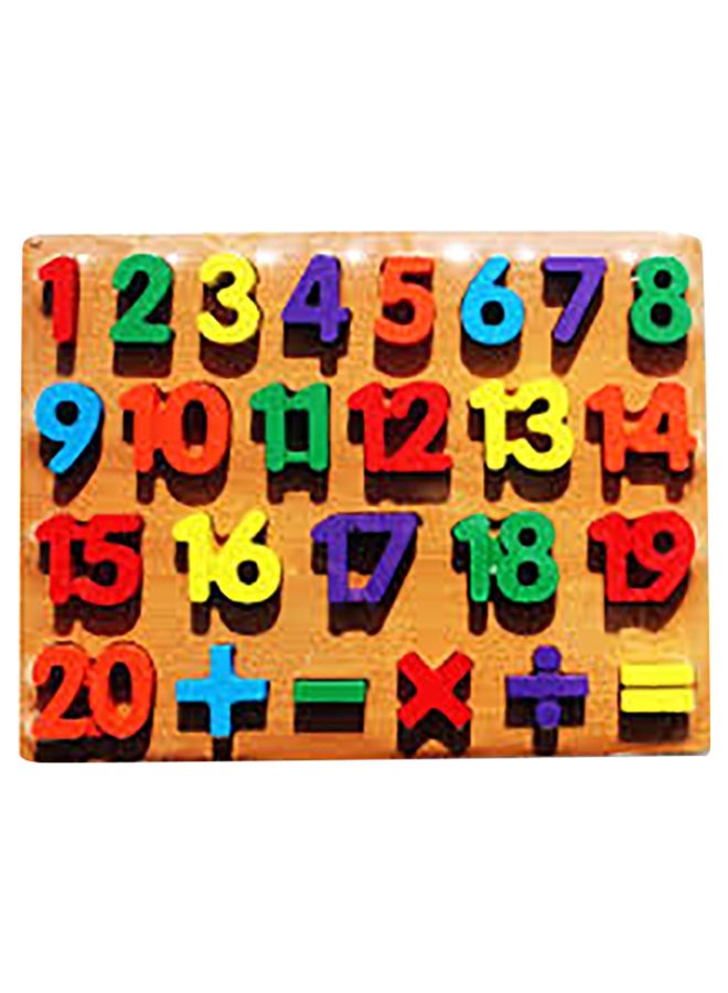 Wooden Number 3D Puzzle