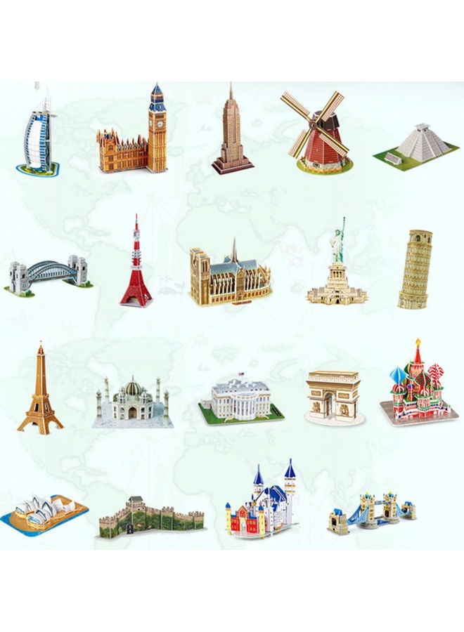 Dubai Sailing Hotel 3D Puzzle 22x12x13cm