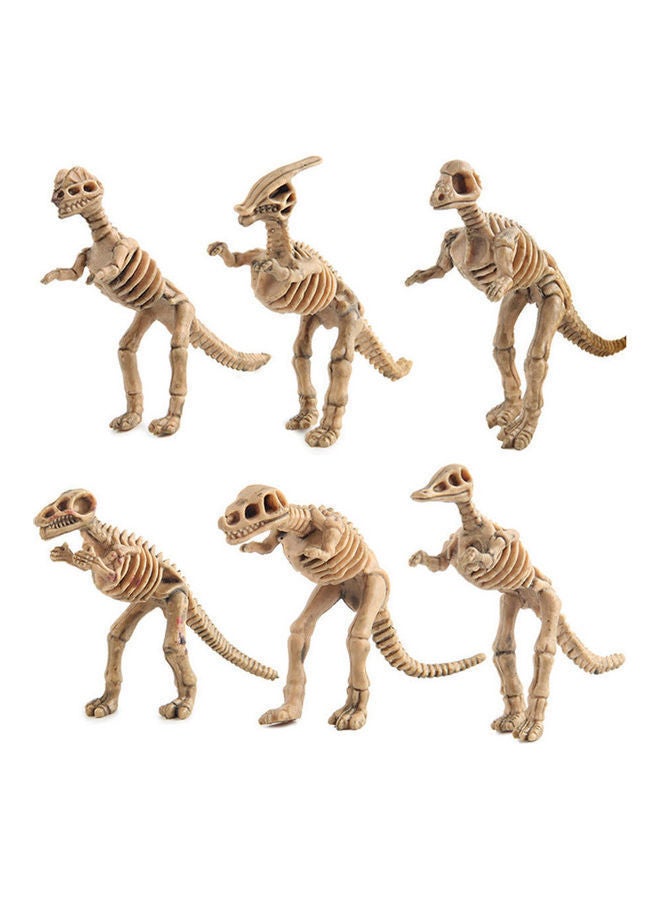 12-Piece Dinosaur Skeleton Figurine Toy Set