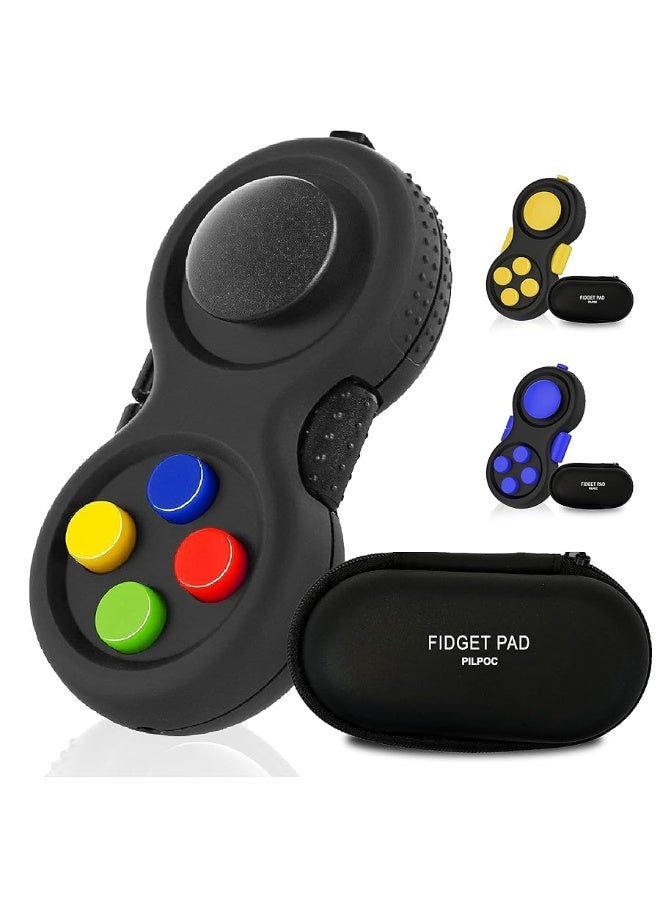 PILPOC Fidget Pad - Fidget Controller Toy for Highly Increased Focus, Reduced Stress, Anxiety, ADHD Clicker, Fidget Clicker, Controller Fidget Toy, Fidget Remote Control, Kids Toy Controller Sensory