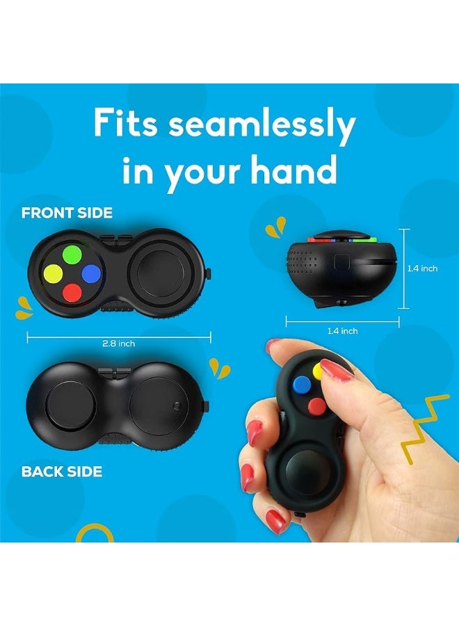 PILPOC Fidget Pad - Fidget Controller Toy for Highly Increased Focus, Reduced Stress, Anxiety, ADHD Clicker, Fidget Clicker, Controller Fidget Toy, Fidget Remote Control, Kids Toy Controller Sensory