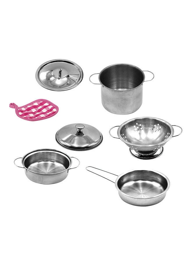 12-Piece Stainless Steel Kitchen Toy Set
