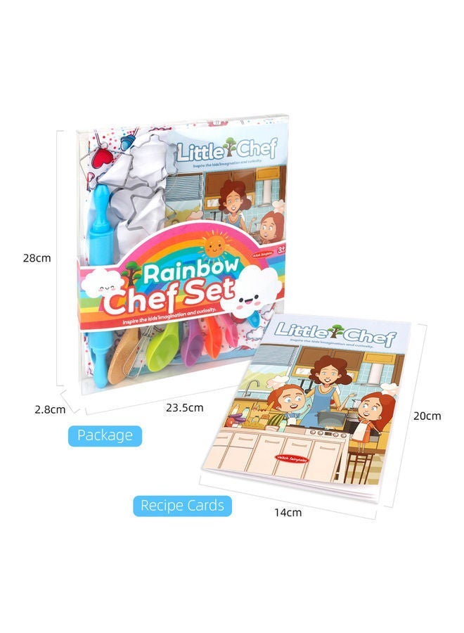 20-Piece Pretend Kitchen Chef Play Set 28x2.8x23.5cm