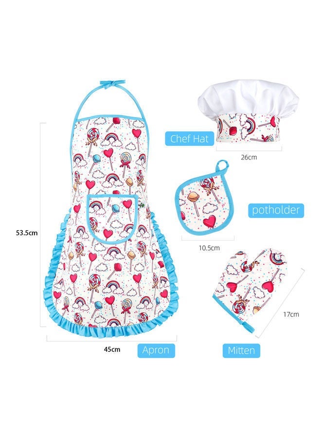20-Piece Pretend Kitchen Chef Play Set 28x2.8x23.5cm
