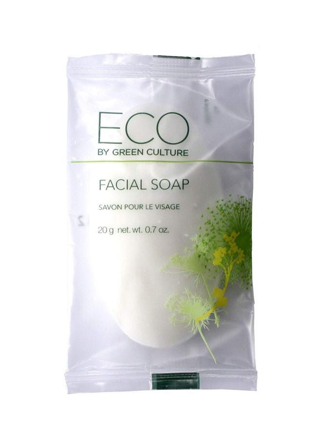 100-Piece Facial Soap Bar White 20grams