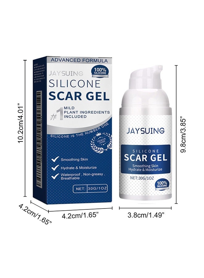 Silicone Scar Gel ,Scar Removal,Scar Treatment, Scar Removal Cream for C-Section, Stretch Marks, Acne, Surgery, Effective for Both Old and New Scars 30g