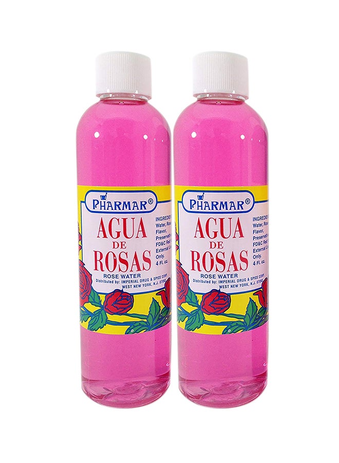 Agua De Rosas 4 Oz. Rose Water 2 Pack