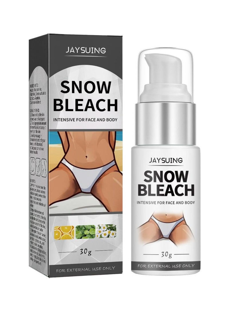 Snow Bleach Set - Complete Hair Lightening Kit for Salon-Quality Results Snow Bleach Cream for Private Part Underarm Whitening