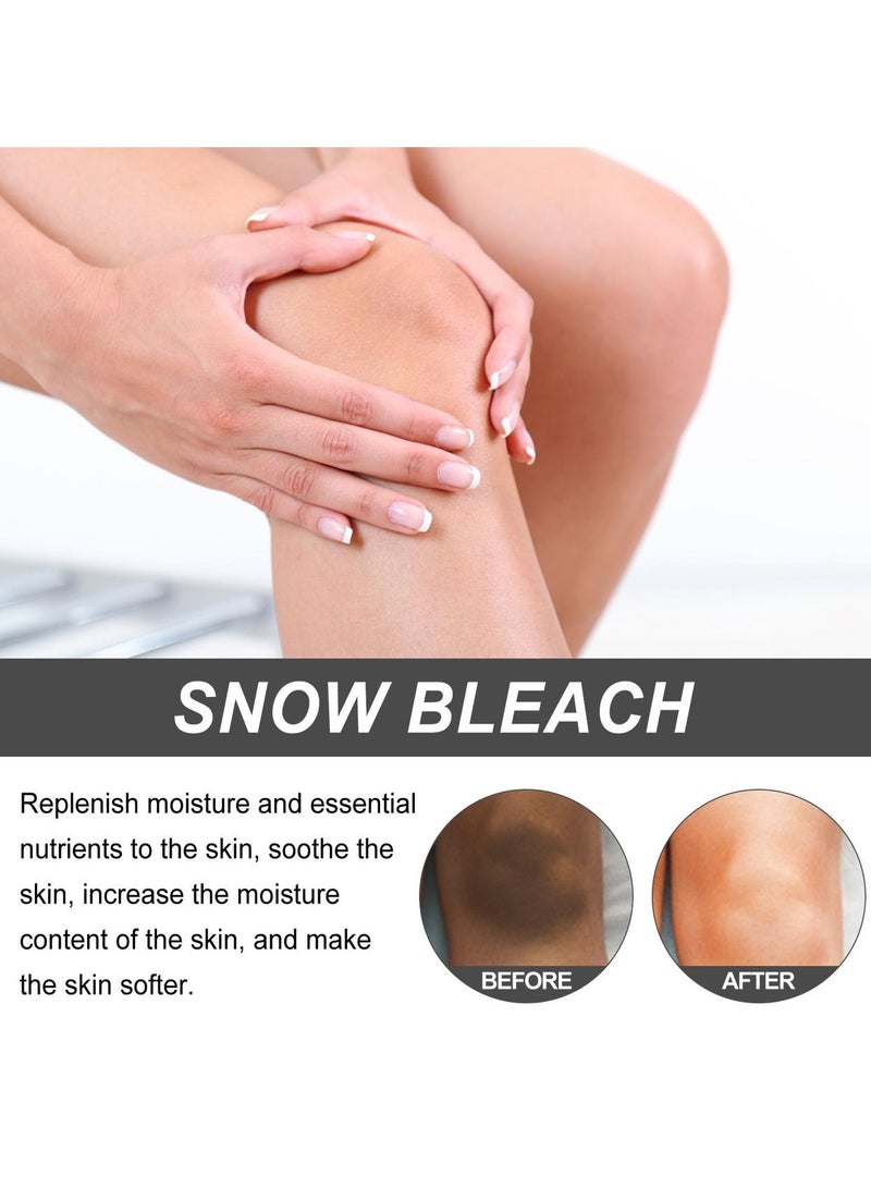 Snow Bleach Set - Complete Hair Lightening Kit for Salon-Quality Results Snow Bleach Cream for Private Part Underarm Whitening