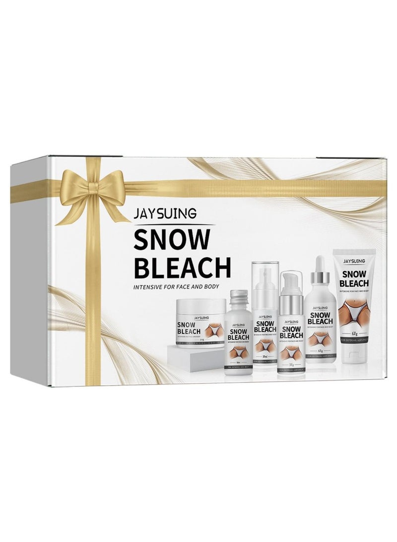 Snow Bleach Set - Complete Hair Lightening Kit for Salon-Quality Results Snow Bleach Cream for Private Part Underarm Whitening