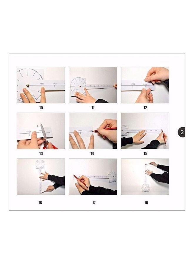 Panoramic Wall Clock Silver