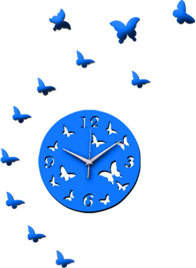 Creative DIY Wall Clock Blue 25cm