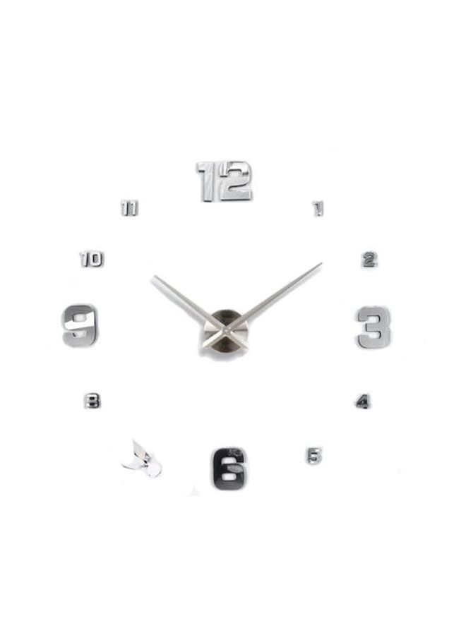 3D DIY Birdie Leaves Simple Living Room Wall Clock White
