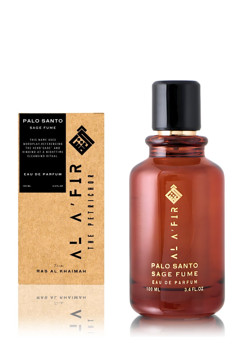 AL AFIR Palo Santo Sage Fume Eau de Parfum – Herbaceous and Mystical Fragrance for Men and Women - Captivating Luxury Scent - 100 ml