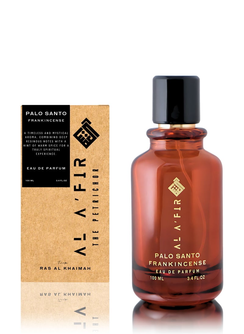 AL AFIR Palo Santo Frankincense - Unisex Luxury Eau de Parfum | Palo Santo, Rich Saffron, Leather, and Frankincense | Long-Lasting Artisanal Scent - 100 ml