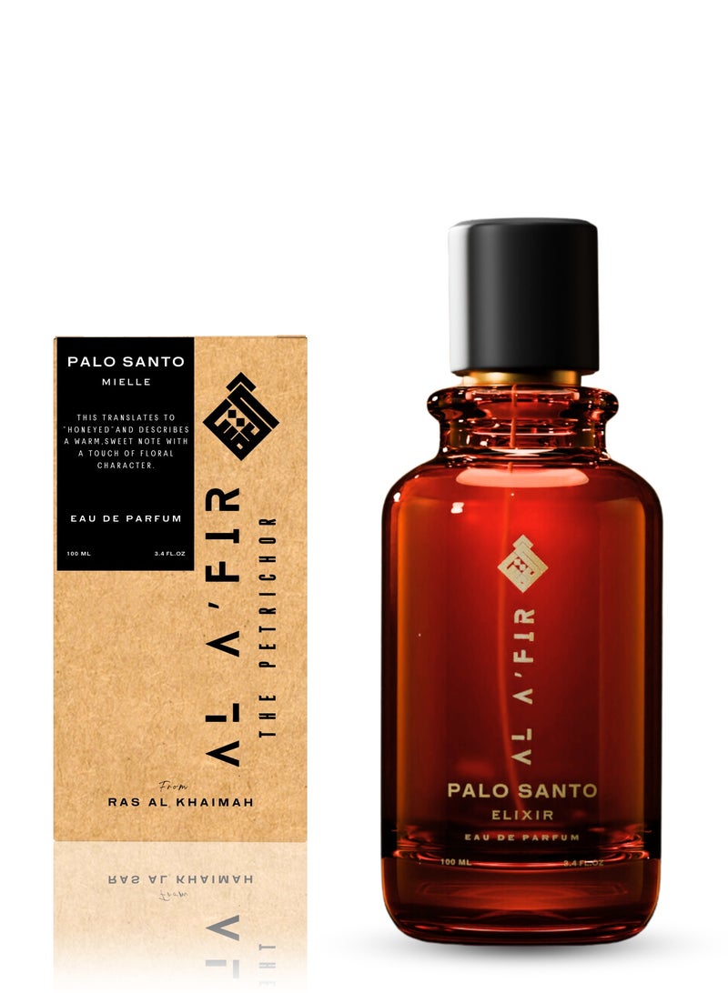 AL AFIR Palo Santo Elixir Eau de Parfum – A Warm, Woody, and Spicy Fragrance for Men and Women | Long-Lasting Luxury Scent - 100 ml