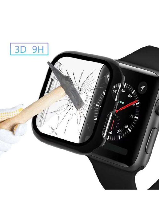 HD Tempered Glass Screen Protector For Apple Watch Series 4/5 40mm Black/Clear