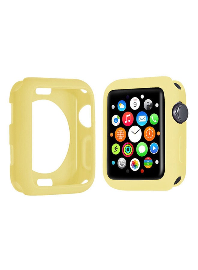 Protection Case Cover For Apple Watch Series1/2/3 42mm Yellow