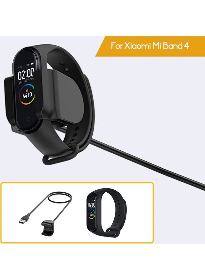 Replacement Smart Bracelet Charger Clip Charging Cable for Xiao-mi Mi Band 4 Black