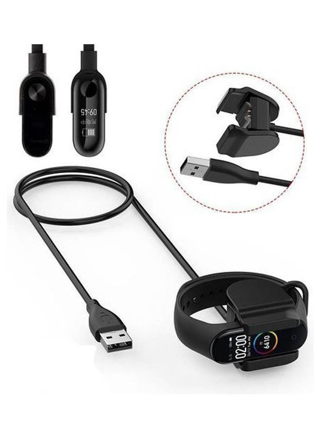 Charger Cable For Xiaomi Mi Band 3 4 5 Miband Smart Wristband Bracelet 2 Charging Black