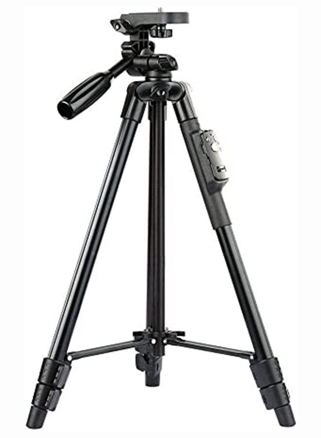 VCT-5208 Portable Tripod Stand With Remote Shutter Black