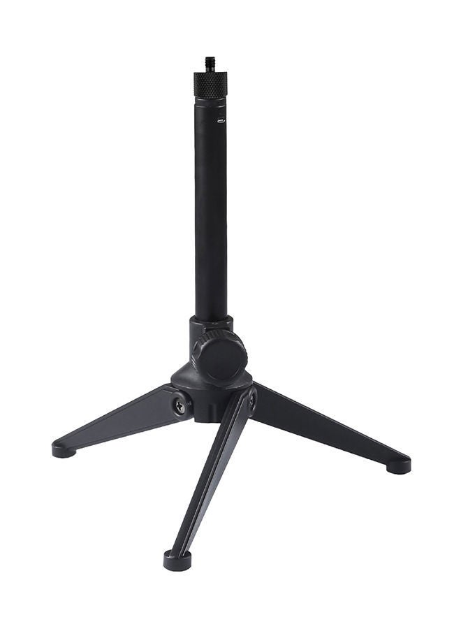 Portable Sturdy Desktop Adjustable Tripod Stand Black