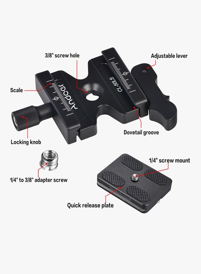 Quick Release Adjustable Clamp Matt Black