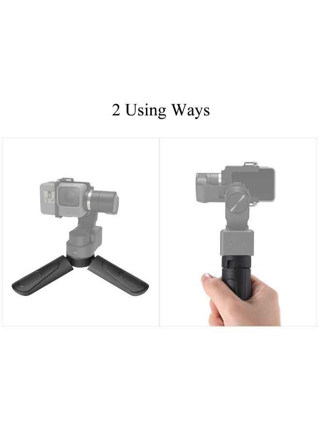 Portable Foldable Mini Desktop Tripod Bracket Black