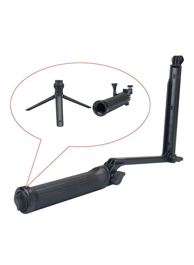 Multifunctional Selfie Stick With Mini Tripod For Xiaomi and GoPro Camera Black