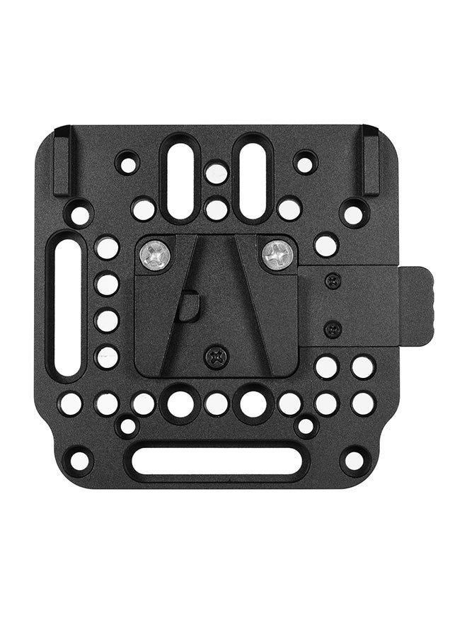 Aluminum Alloy V-Lock Quick Release Plate Black