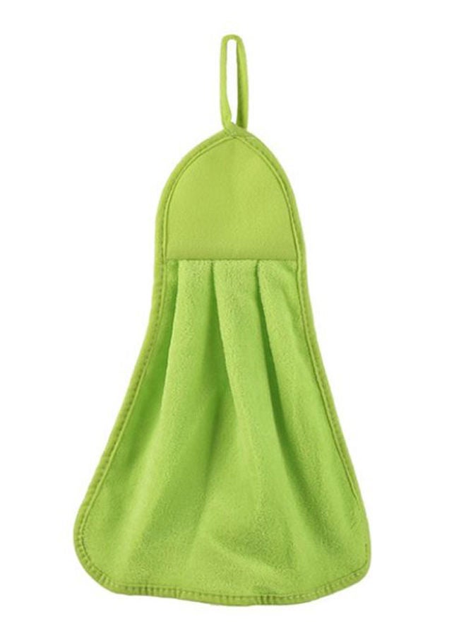 Quick-Drying Super Absorbent Cloth Hanging Towel Green 44 x 28centimeter